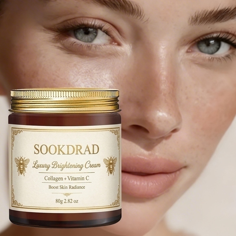 Luxury Glow Skincare - Crema Iluminadora de Lujo, Colágeno+Vitamina C,