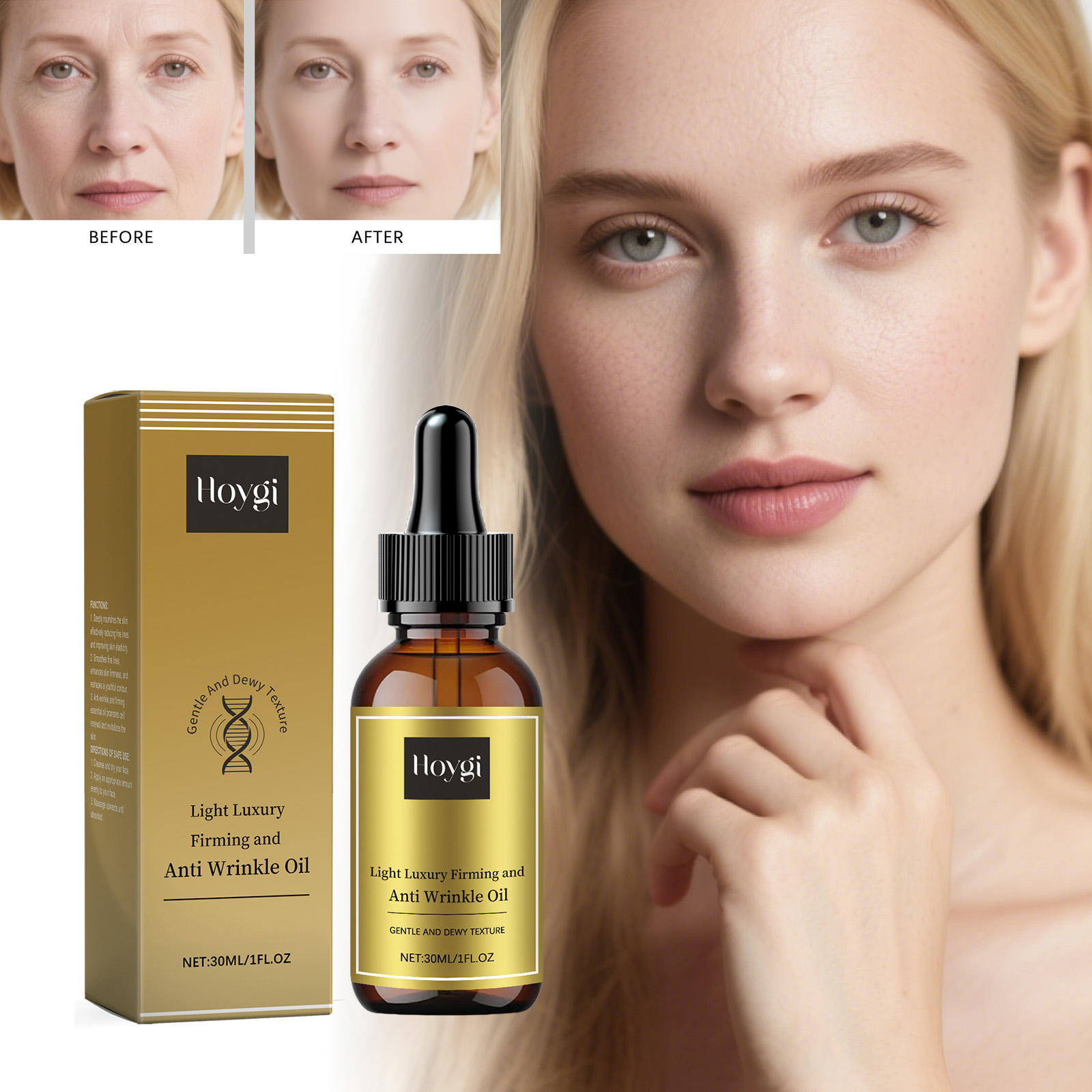 Luxury Skin Care - Aceite reafirmante para el cuidado Facial,