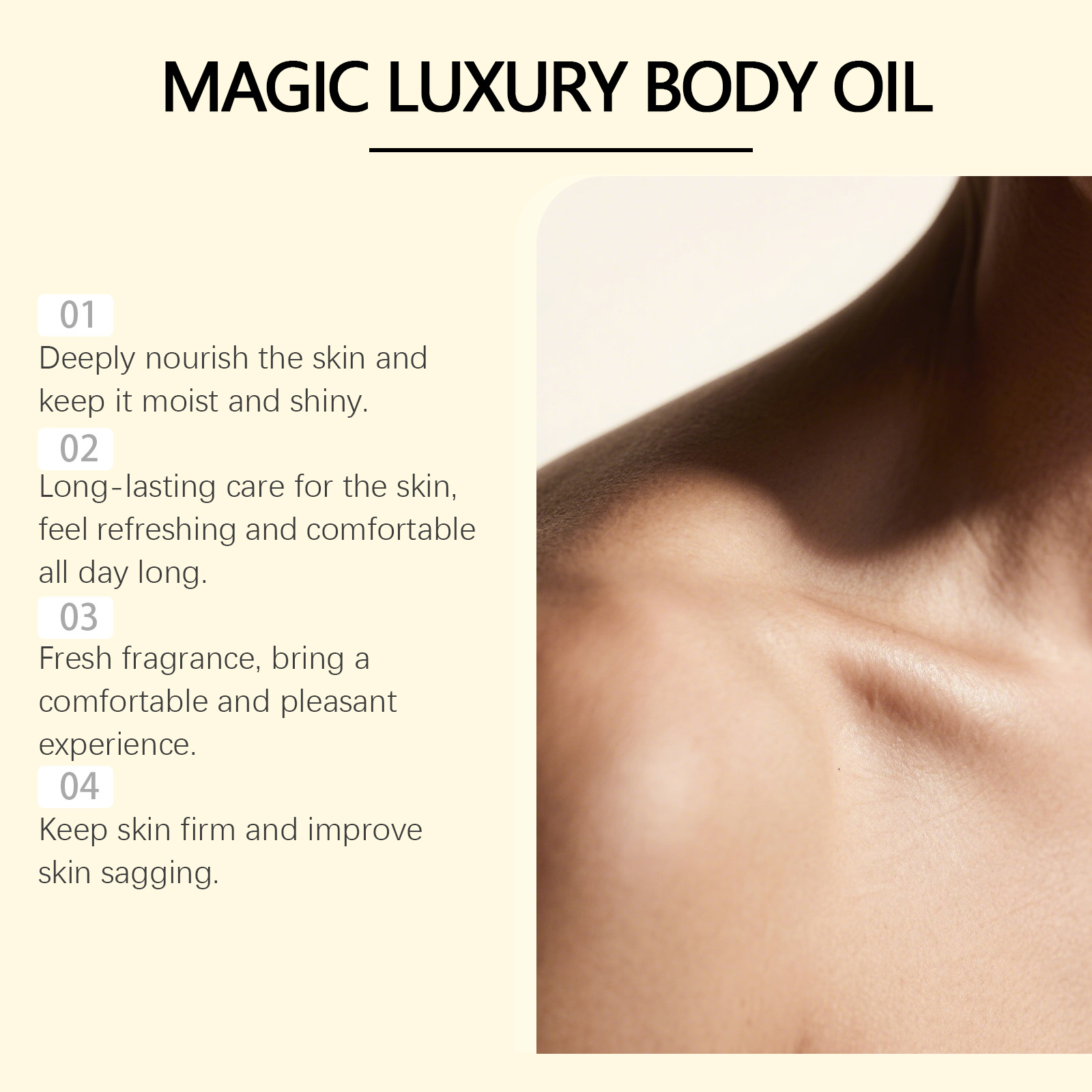Aceite Corporal de Lujo Magic  - Luxury Skin Care reseña y precio